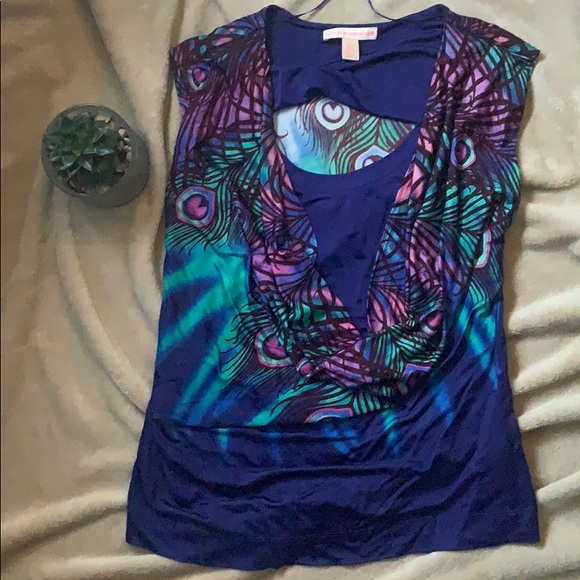 Matthew Williamson H&M peacock top - Picture 2 of 6